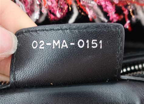 christian dior bag serial number.